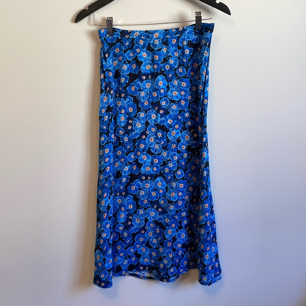 Wilfred Blue Floral Skirt 6 Midi light